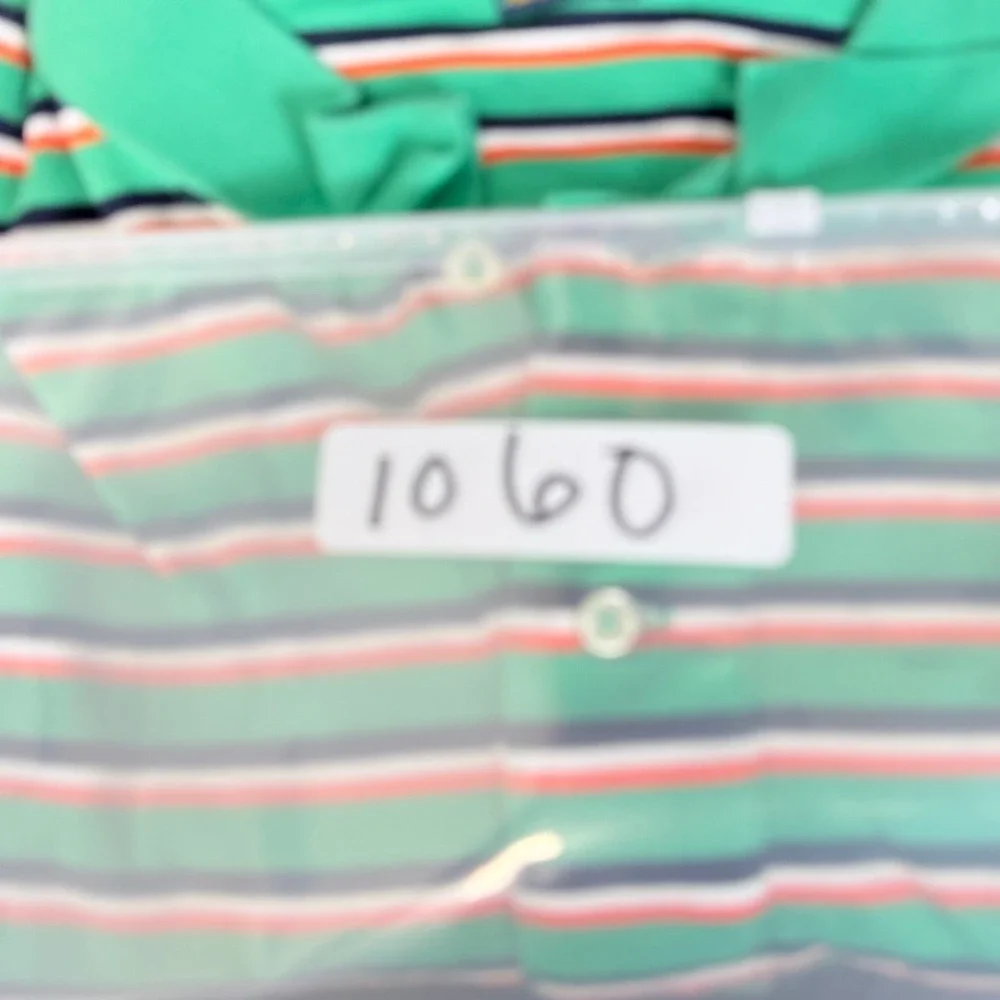 Polo Ralph Lauren Mens 2XLT Tall Multi Pony‎ Green Striped Soft Polo Shirt Golf